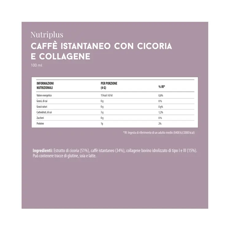 Delish Caffè Istantaneo Solubile Miscela di Cicoria con Collagene Ansicht 2